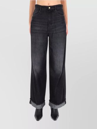 Max Mara wide leg trousers five pocket style