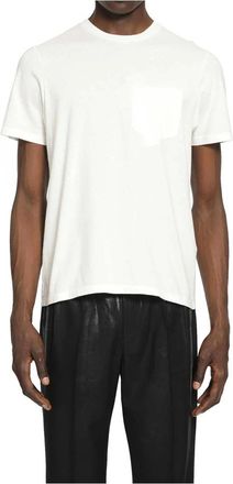 Maison Margiela T-shirt van getapete katoenen jersey - Heren - T-shirts - Wit - S - Katoen - Tops