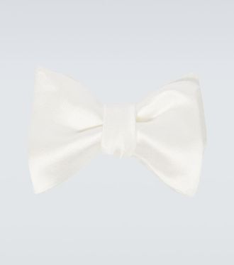 Brunello Cucinelli Cotton and silk satin bow tie