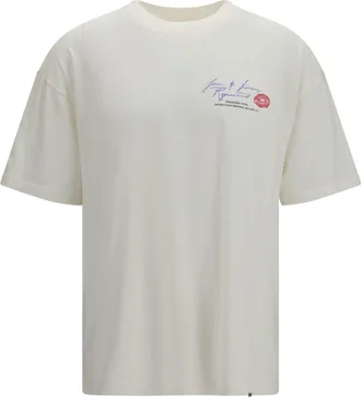 Represent Mens T-Shirt Love And Kisses Flat White Cotton T-Shirts Polos