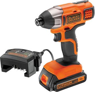 Black+Decker Black&decker - Atornillador De Impacto 18v 1/4 Bdcim18d1a-qw