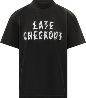 44 Label Group Black Crew Neck T-Shirt