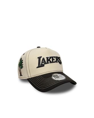 New Era Unisex Baseball Cap 9forty E-Frame La Lakers Cream Polyester Hat