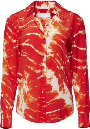 Equipment tie-dye silk shirt - women - Silk - S - Red