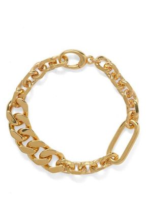 LADY GREY Simone Curb Chain Bracelet in Gold at Nordstrom