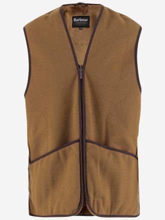 Barbour ritsed acryl fleece vest