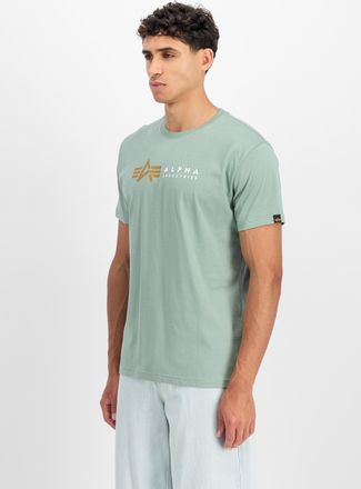 Alpha Industries T-Shirt ALPHA INDUSTRIES Alpha Label T-Shirt, Herren, Gr. 3XL, frost gr&uuml;n, Obermaterial: 100% Baumwolle, Shirts T-Shirt