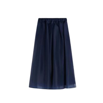 Max Mara Midi Skirts, female, Blue, Size: M Visino Skirt