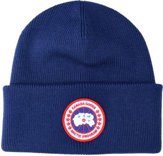 Canada Goose Cuffed Logo Patch Knitted Beanie Hat