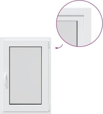 vidaXL Vidaxl - Ventana De S&oacute;tano risor 60x90 Cm Oscilobatiente Din Derecha