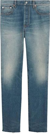 Gucci 54 Jeans - Dames - Slim Fit Jeans - Blauw - W33 - Katoen - Jeans