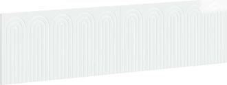 vidaXL Cabecero Montada En La Pared Alkmaar Blanco Brillante Vidaxl
