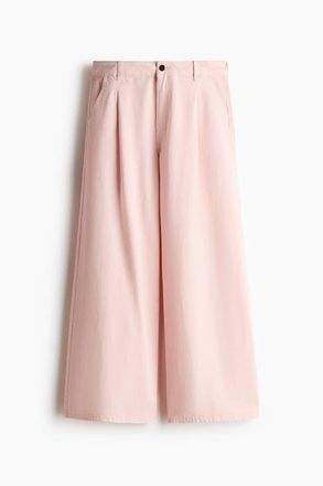 H&M Wide Regular Waist Jeans in Light Pink at Nordstrom, Size 10