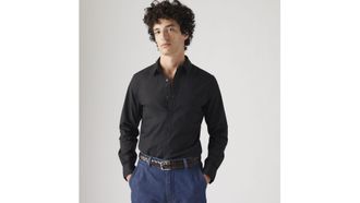 Levi's Battery Housemark Slim Fit Shirt - Mens - L - Black