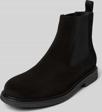 HUGO BOSS Chelsea Boots aus Veloursleder Modell KOPE_CHEB in Black, Größe 41