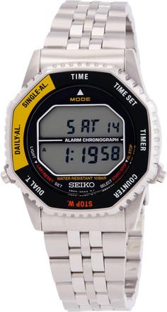 Seiko Rotocall Alarm Chronograph Quartz Digital Watch SMGG17P1