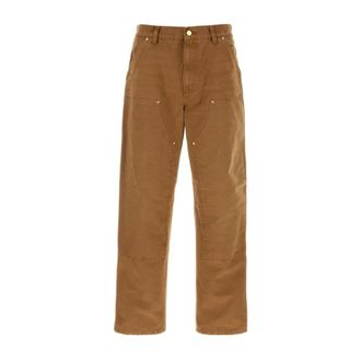 Carhartt Work in Progress Carhartt Wip, Straight Jeans, male, Brown, Size: W29 Double Knee Pant