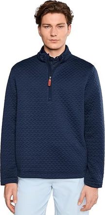 Cole Haan Last Stitch Quarter Zip Sweater Mens Sweater Navy Blazer : 2XL, Polyester