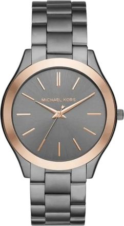 Michael Kors Accessoires, unisex, Grijs, ONE Size, Oversized Slim Runway Horloge