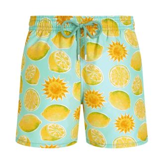 Vilebrequin Badmode, Heren, Veelkleurig, XL, Moorea Limonade Zwemshorts