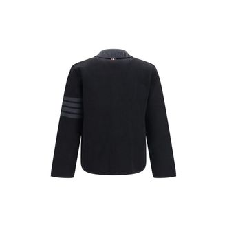 Thom Browne 4-Bar Cotton Piqu&eacute; Jacket - Black