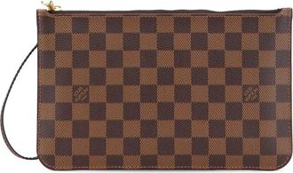 Louis Vuitton Pre-owned Clutches, female, Brown, Size: ONE SIZE Pre-owned Zip Pouch