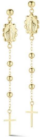 Chloe and Madison Rosary Chain Drop Earrings in Gold at Nordstrom Rack