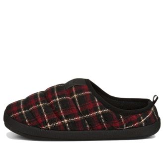 Puma Scuff Flannel Slip-On Black Red 386338-01