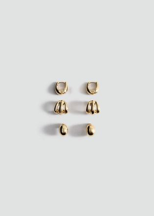 Mango Set orecchini combinati oro - Donna - Taglia unica - MANGO