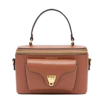 Coccinelle Korrelleer Crossbody Tas met Iconische Sluiting - Dames - Handtassen - Bruin - ONE Size - Leer - Tassen