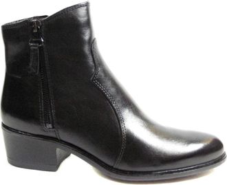 Mjus Schoenen, Dames, Zwart, 42 EU, Leer, L48201.101.6002 Enkellaarsjes