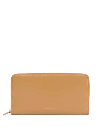 Mansur Gavriel zip-up wallet - women - Lambskin/Calf Leather - One Size - Neutrals