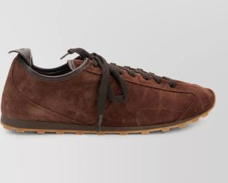 Jacquemus suede leather lace-up sneakers