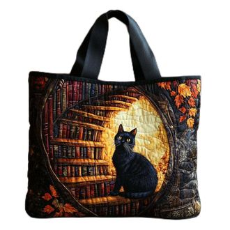 Generic Vintage Quilted Tote Bag for Women Large Cotton Puffer Shoulder Bag Ideal Valentines or Mothers Day Gift for Her Lightweight Floral Handbag for Spring