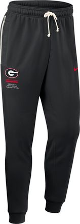 Nike Georgia Sideline Standard Issue Nike Mens Dri-FIT College Taper Pants in Black | 03B000AGBN-WL2