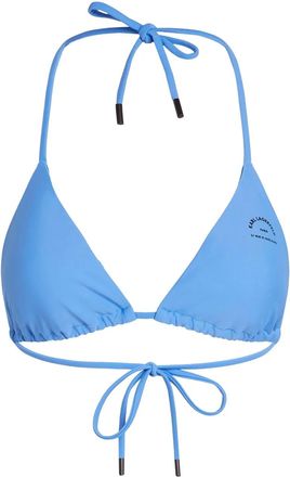 Karl Lagerfeld Rue St-Guillaume bikini top - women - Elastane/Recycled Polyamide - S - Blue