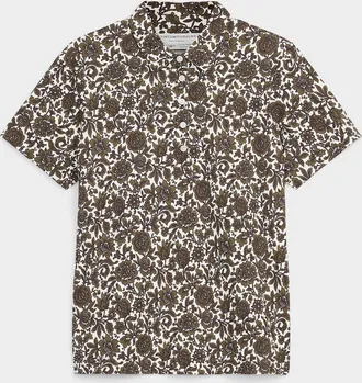 Contemporaine Womens Patterned jersey short-sleeve Polo Shirt shirt