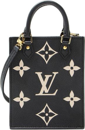 Louis Vuitton Beige, Black Empreinte Leather Petit Sac Plat (Authentic Pre- Loved)
