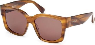 Max Mara MM0145 50E Womens Sunglasses Brown Size 54
