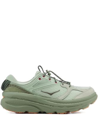 Hoka One One One Bondi B3LS Flaxseed/Varsity Yellow sneakers - Green