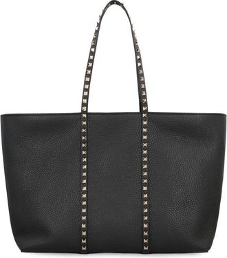 Valentino Garavani Shopping Rockstud Bag In Leather