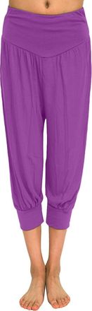 Generic Womens Gym Pants Yoga Leggings 2026 Womens Elastic Loose Casual Cotton Soft Yoga Sports Dance Harem Pants Clothes for Workout Daily Life (Purple, M)