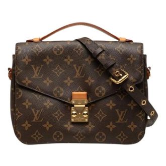 Louis Vuitton Pre-owned Pochette Metis - Dames - Pre-owned - Bruin - Maat: ONE Size Leer