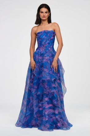 Theia Orelia Organza Gown in Lavendar Haze at Nordstrom, Size 16