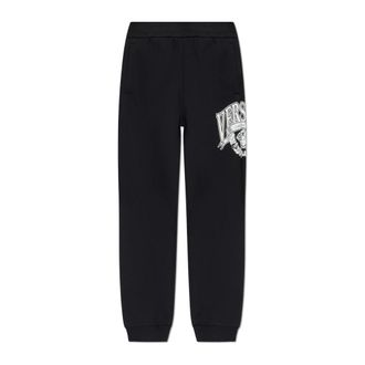 Versace Broeken, Heren, Zwart, XL, Katoen, Trainingsbroeken