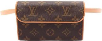 Louis Vuitton Pre-owned Monogram Canvas Belt Bag - Dames - Vintage Heuptassen - Bruin - ONE Size - Leer - Vintage