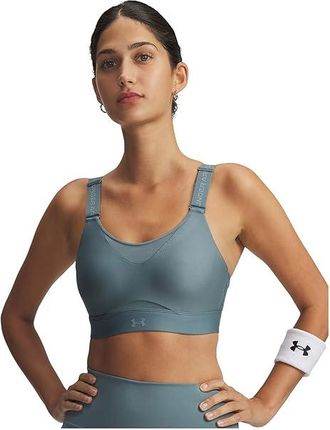 Under Armour Infinity High Impact Sports Bra Womens Bra Jasper Blue/Serpentine : XS D-DD, Polyester