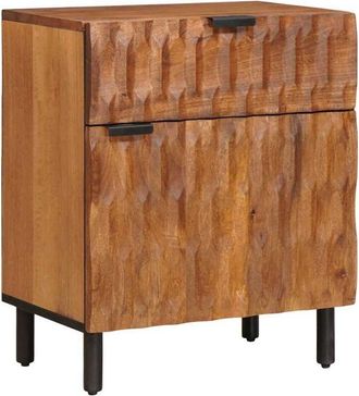 vidaXL Armario De Noche Marr&oacute;n 50 X 33 X 60 Cm Madera De Mango Maciza Vidaxl