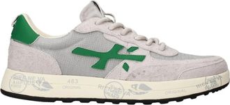 Premiata Nous 8235 - Heren - Sneakers - Grijs - 42 EU - Leer - Schoenen