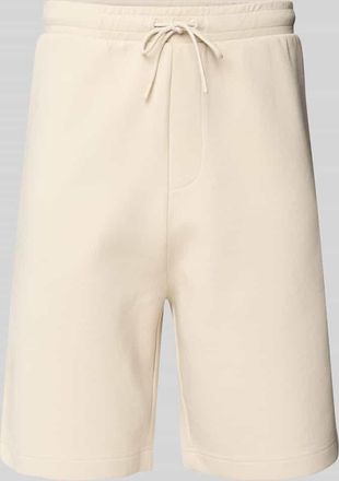 HUGO BOSS Regular Fit Sweatshorts mit elastischem Bund Modell Headlo in Beige, Größe XXL